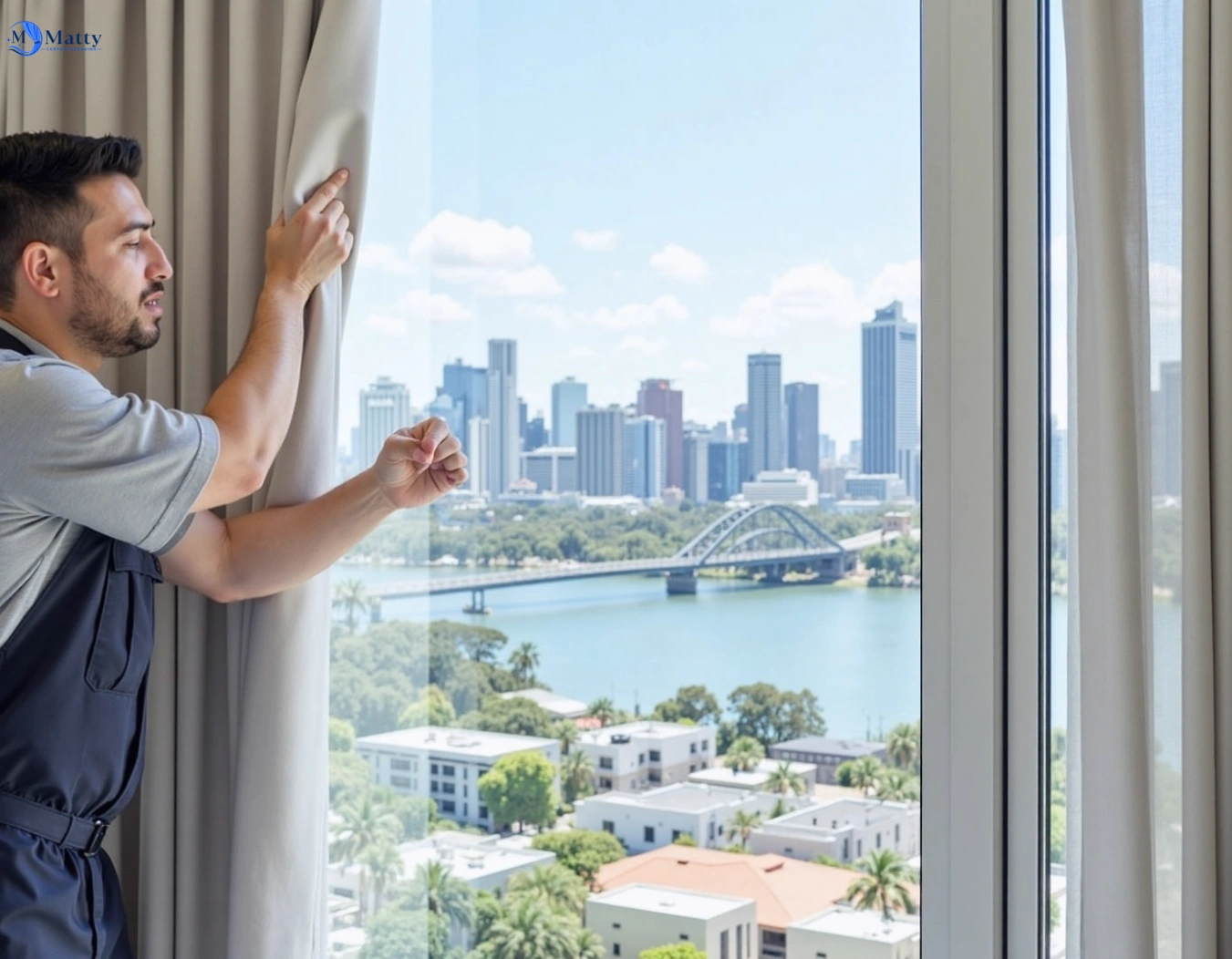 Professional curtain steam cleaning service croydon-vic QLD by Matty Curtain Cleaning