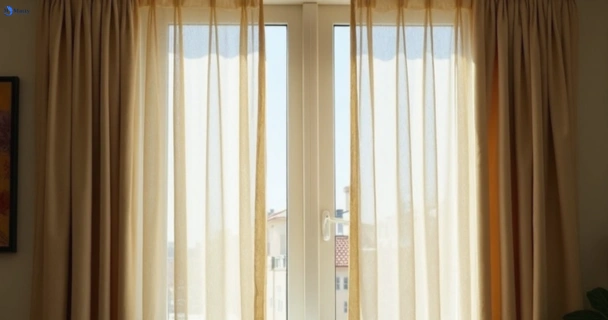Dull dusty drapes in croydon-vic before professional cleaning